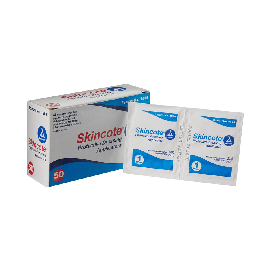 dynarex� Skincote� Protective Dressing Applicator-Skin Barrier Wipe Skincote� 70% Strength Isopropyl Alcohol Individual Packet NonSterile