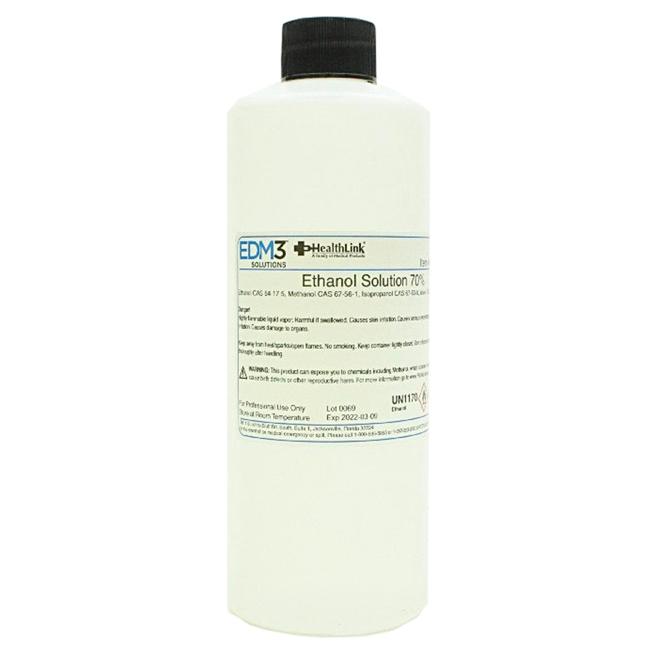 EDM 3 Ethyl Alcohol (Ethanol) Chemistry Reagent, 16-ounce bottle - Clinical Laboratory>Chemicals and Solutions - EDM 3 LLC