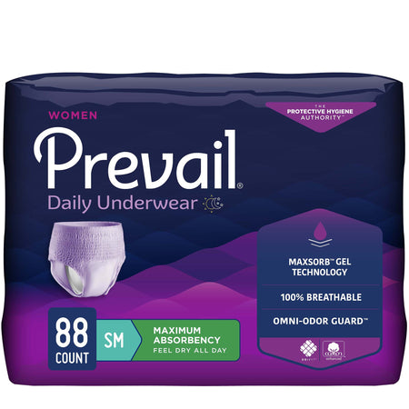 Prevail® Daily Underwear Maximum Absorbent Underwear, Small - Incontinence>Adult Briefs and Protective Undergarments - Fir...