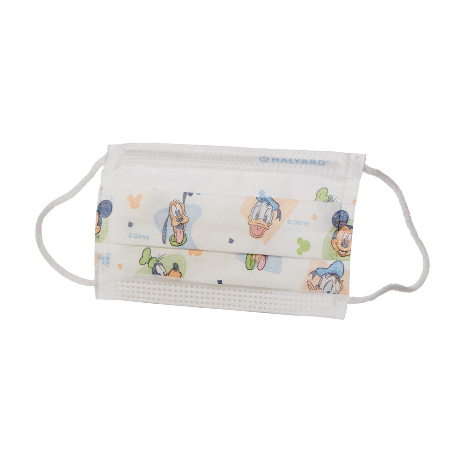 Halyard Procedure Mask Pleated Earloops Child Size Kid Design (Disney) NonSterile-Procedure Mask Halyard Not Rated Earloops Child Size