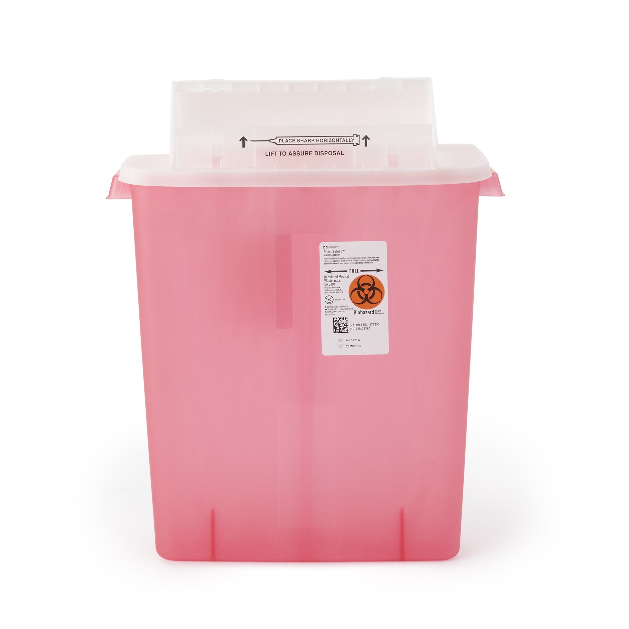SharpStar™ In-Room™ Multi-purpose Sharps Container, 3 Gallon, 16½ x 13¾ x 6 Inch