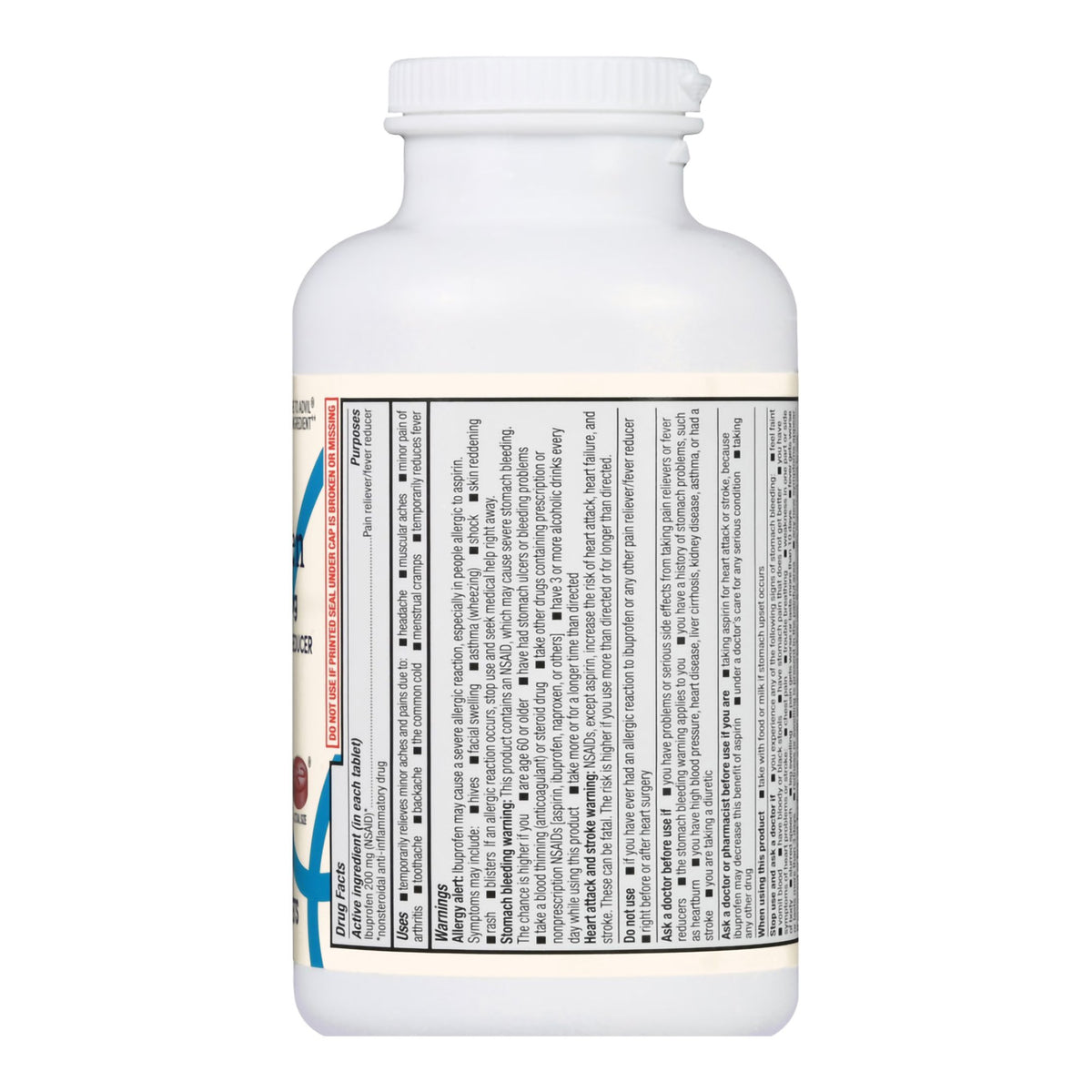 Foster & Thrive Ibuprofen 200 mg Coated Tablets-Pain Relief Foster & Thrive 200 mg Strength Ibuprofen Tablet 500 per Bottle
