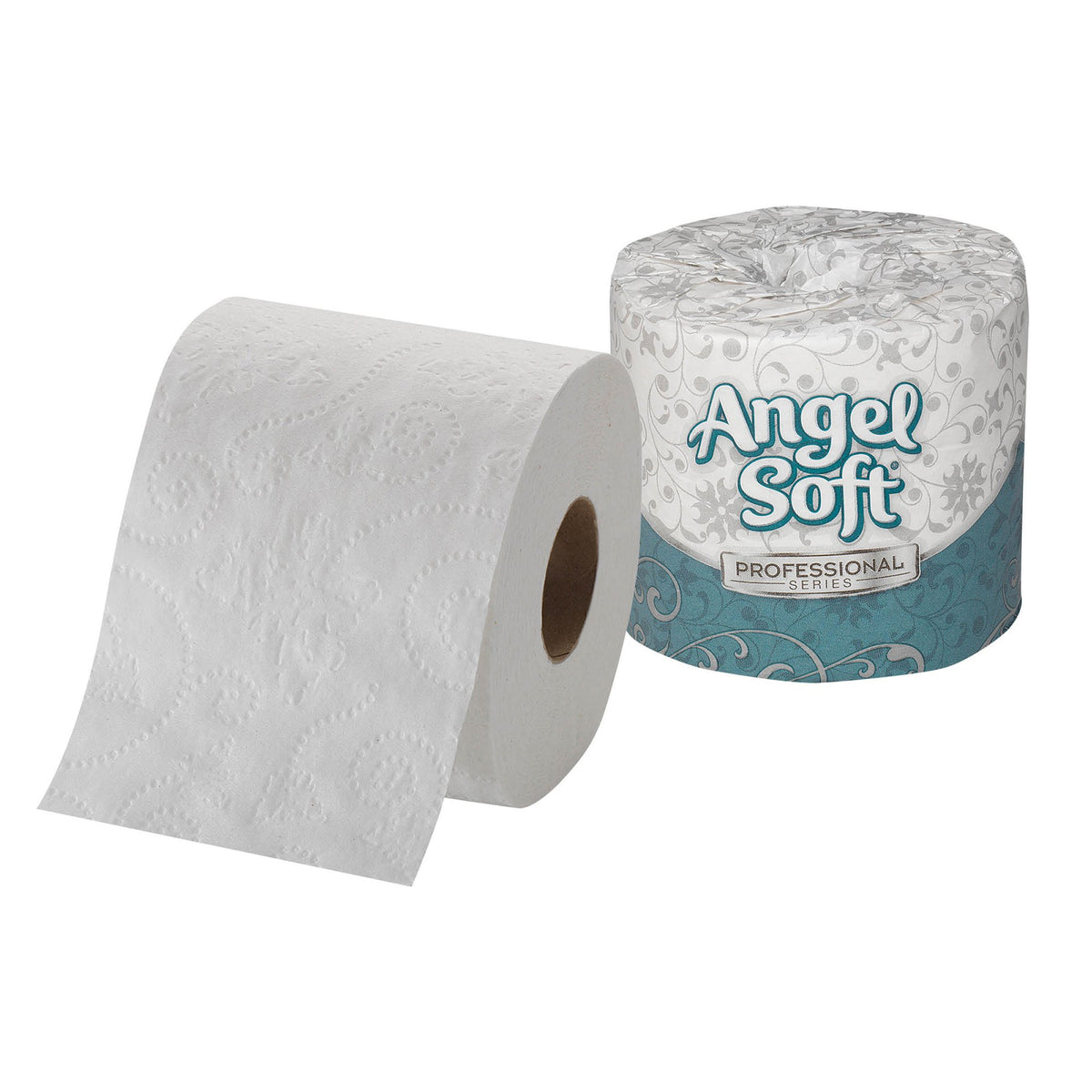 Angle Soft Professional Series Toilet Tissue-Toilet Tissue Angel Soft Ultra Professional Series White 2-Ply Standard Size Cored Roll 450 Sheets 4 X 4-1/20 Inch