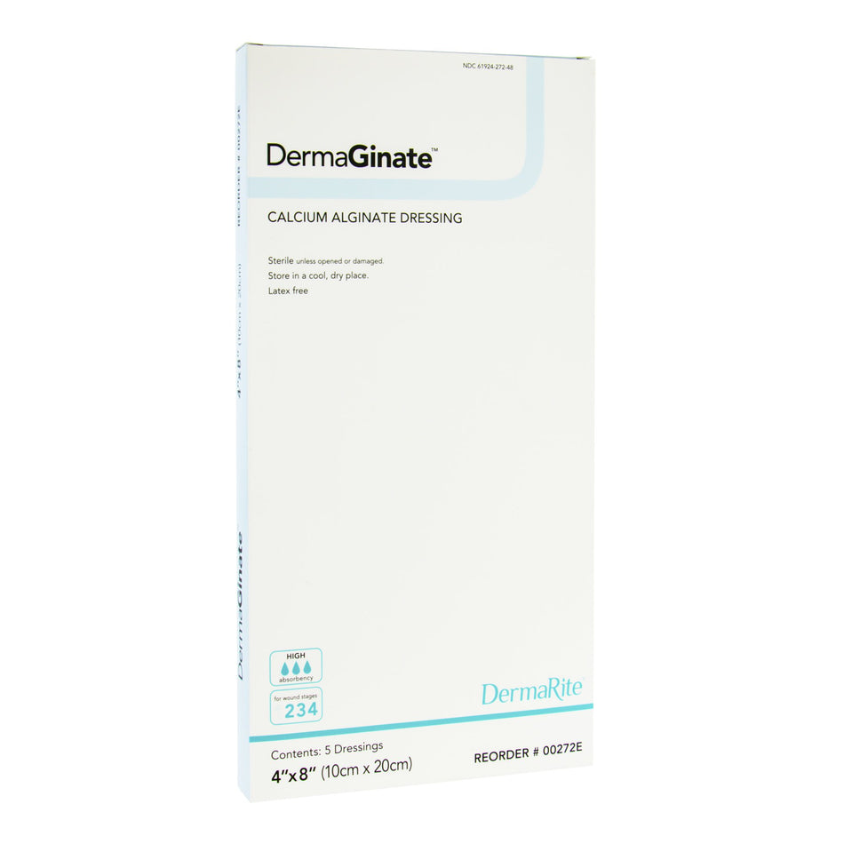 DermaGinate� Alginate Dressing, 4 x 8 inch-Alginate Dressing DermaGinate� 4 X 8 Inch Rectangle