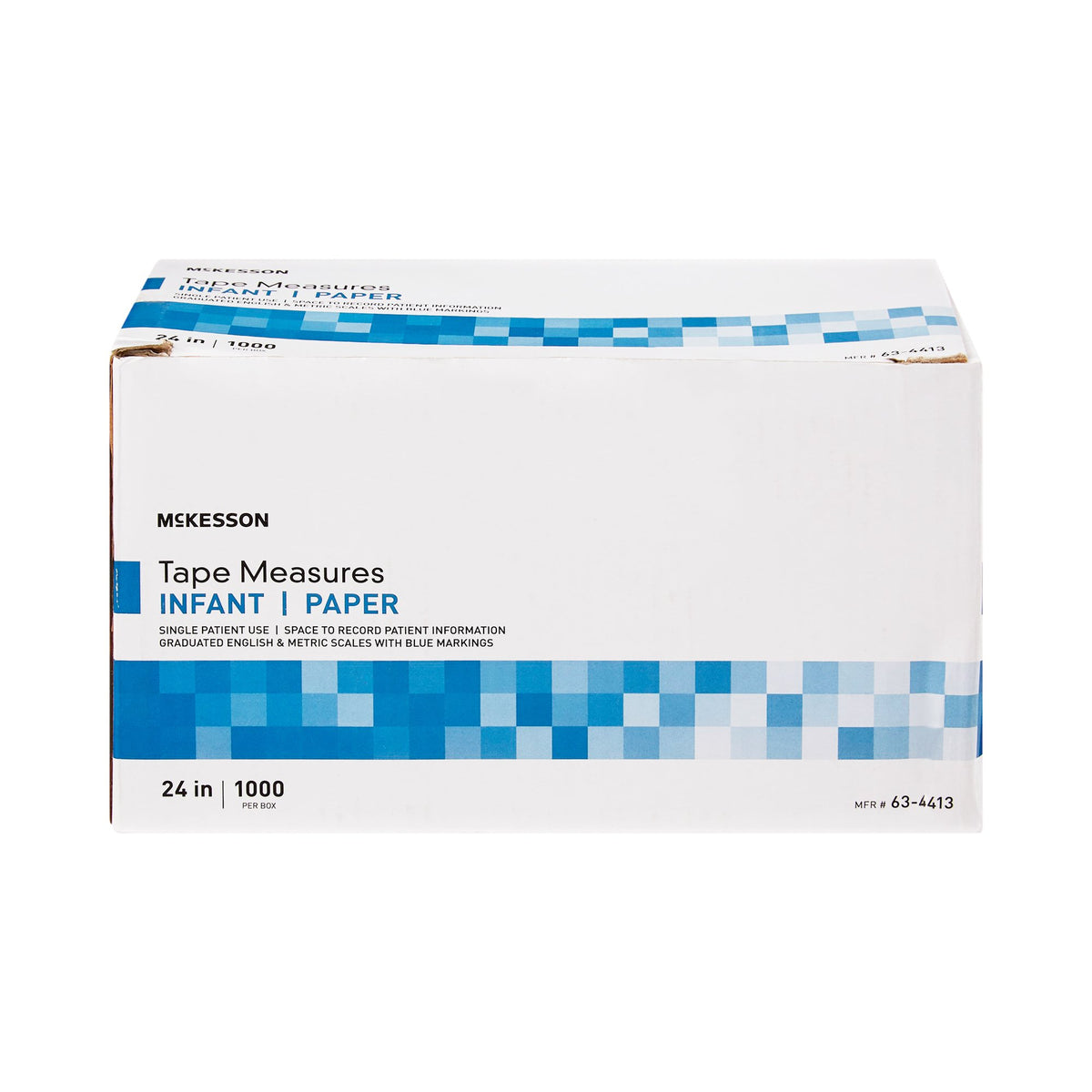 McKesson Paper Tape Measure-Measurement Tape McKesson 24 Inch Paper Disposable English / Metric