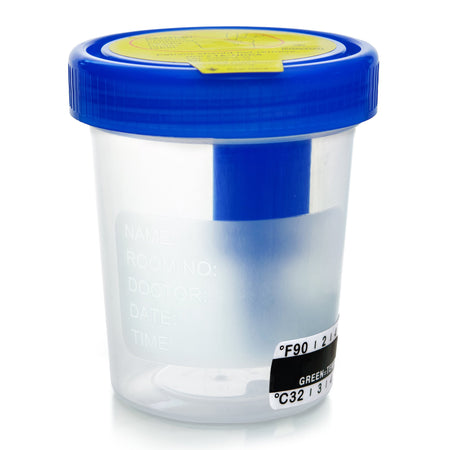 McKesson Urine Specimen Container with Integrated Transfer Device, 120 mL-Urine Specimen Container with Integrated Transfer Device McKesson 120 mL (4 oz.) Screw Cap Patient Information Sterile