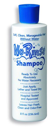No-Rinse Rinse-Free Shampoo, 8 oz. Bottle-Rinse-Free Shampoo No Rinse 8 oz. Flip Top Bottle Scented