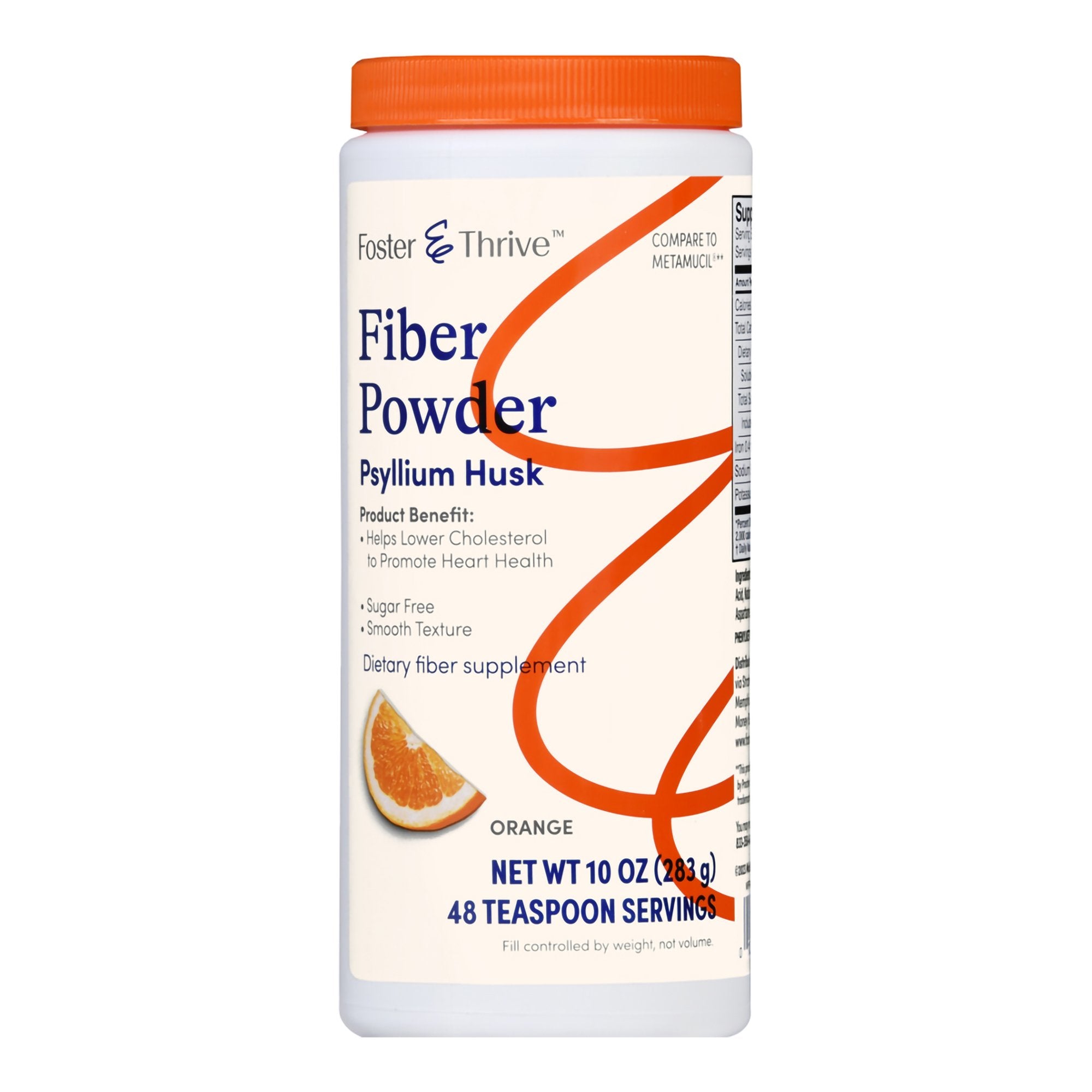 Foster & Thrive™ Fiber Powder Sugar Free Smooth Texture Orange - Pharmaceuticals>Over the Counter>Gastrointestinal>Laxativ...