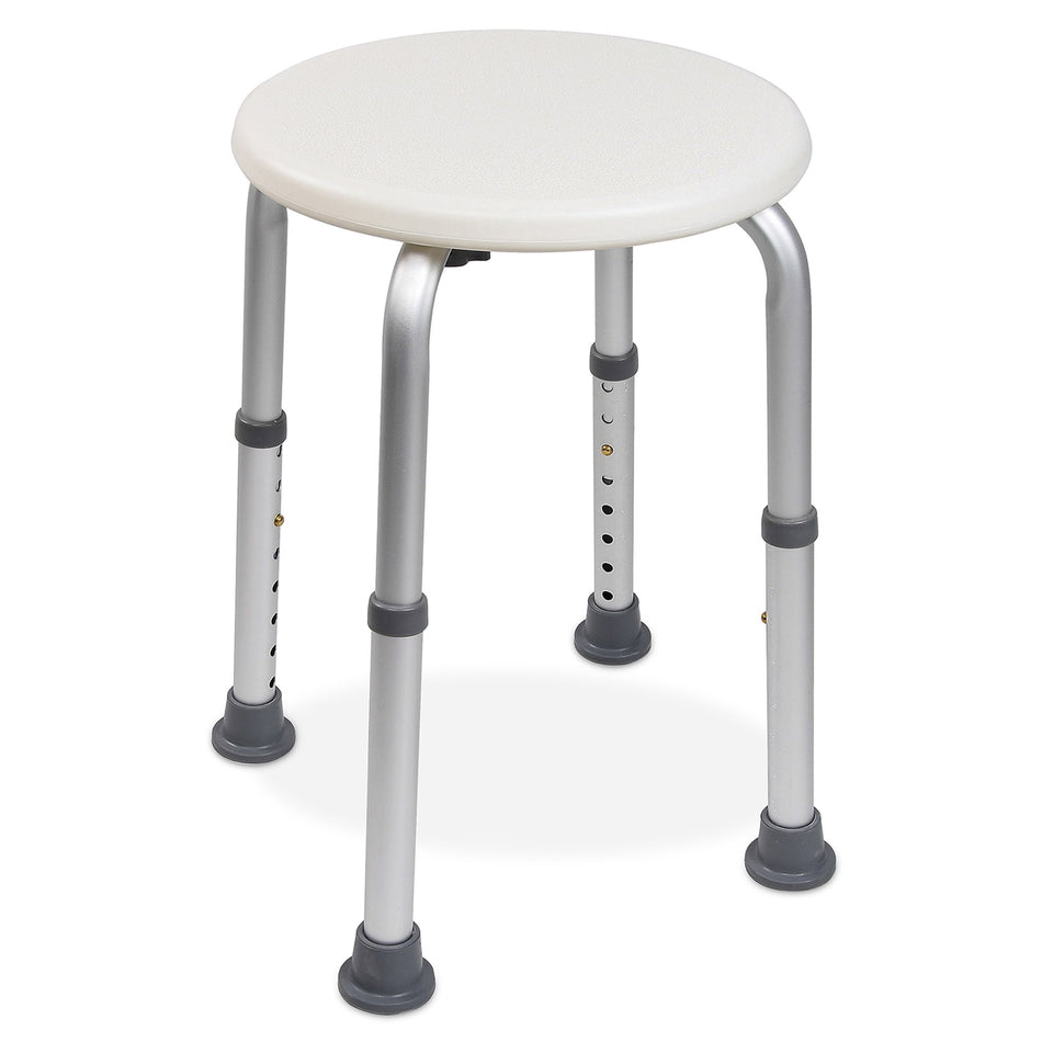 McKesson Shower Stool-Shower Stool McKesson Without Arms Aluminum Frame Without Backrest 13 Inch Seat Width 300 lbs. Weight Capacity