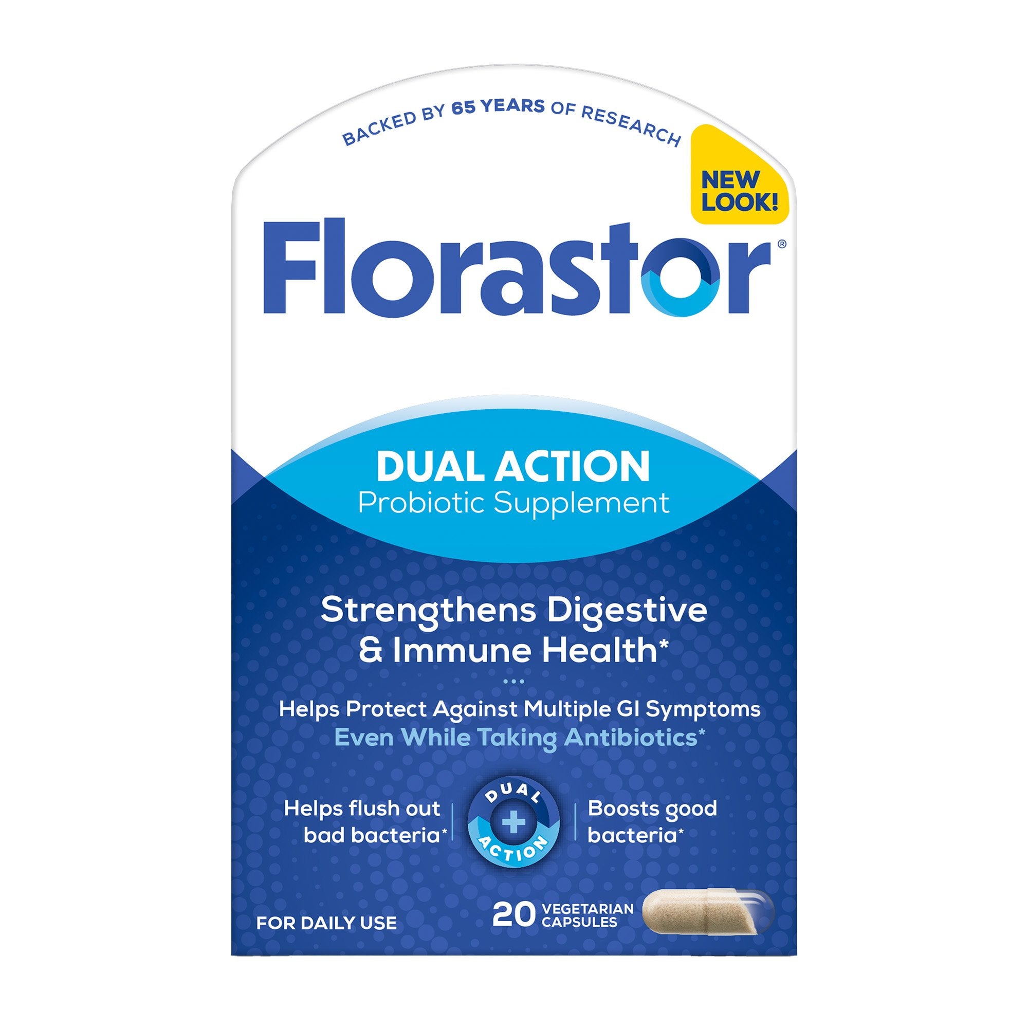 Florastor Probiotic Dietary Supplement-Probiotic Dietary Supplement Florastor 20 per Box Capsule