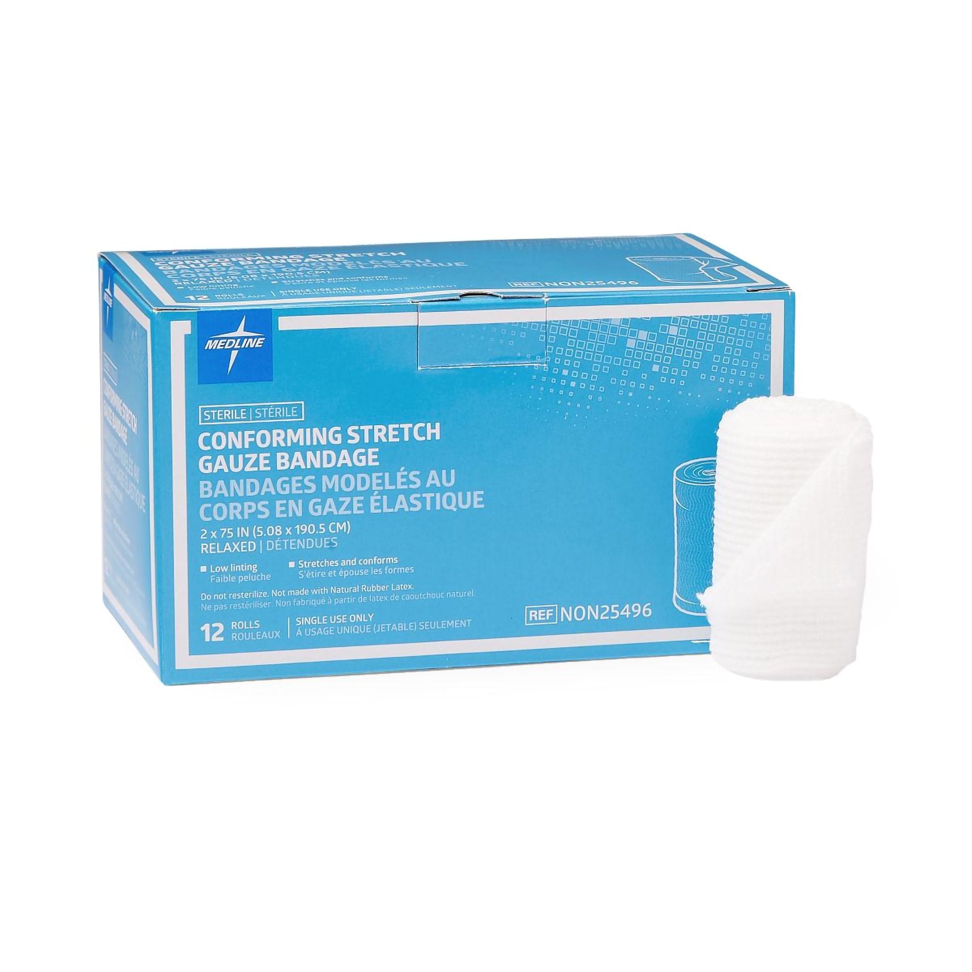 Sof-Form Sterile Conforming Bandage, 2 x 75 Inch-Conforming Bandage Sof-Form 2 X 75 Inch 1-Ply Sterile 1 per Pack