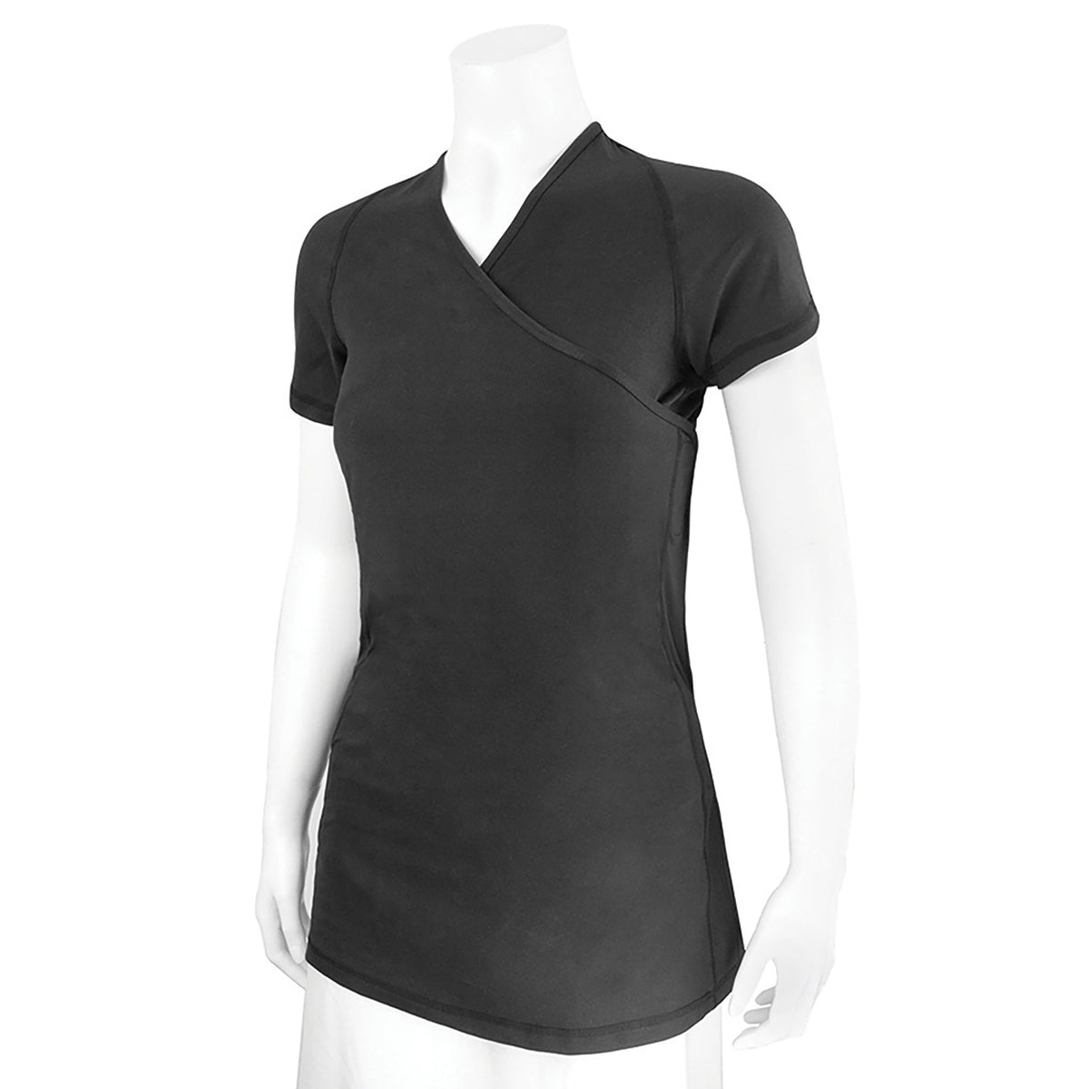 NuRoo Pocket Short Sleeve Pocket Baby Carrier, Black, Medium-Baby Carrier Shirt NuRoo Pocket Medium Black Short Sleeve Female