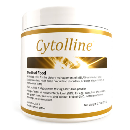 Cytolline Medical Food for the Dietary Management of MELAS Syndrome, 275-gram Jar-Oral Supplement Cytolline Unflavored Powder 275 Gram Jar