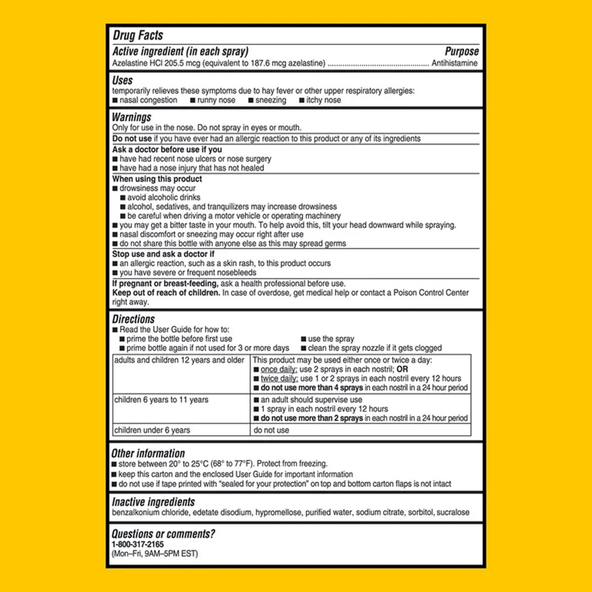 Astepro Allergy Antihistamine Nasal Spray-Allergy Relief