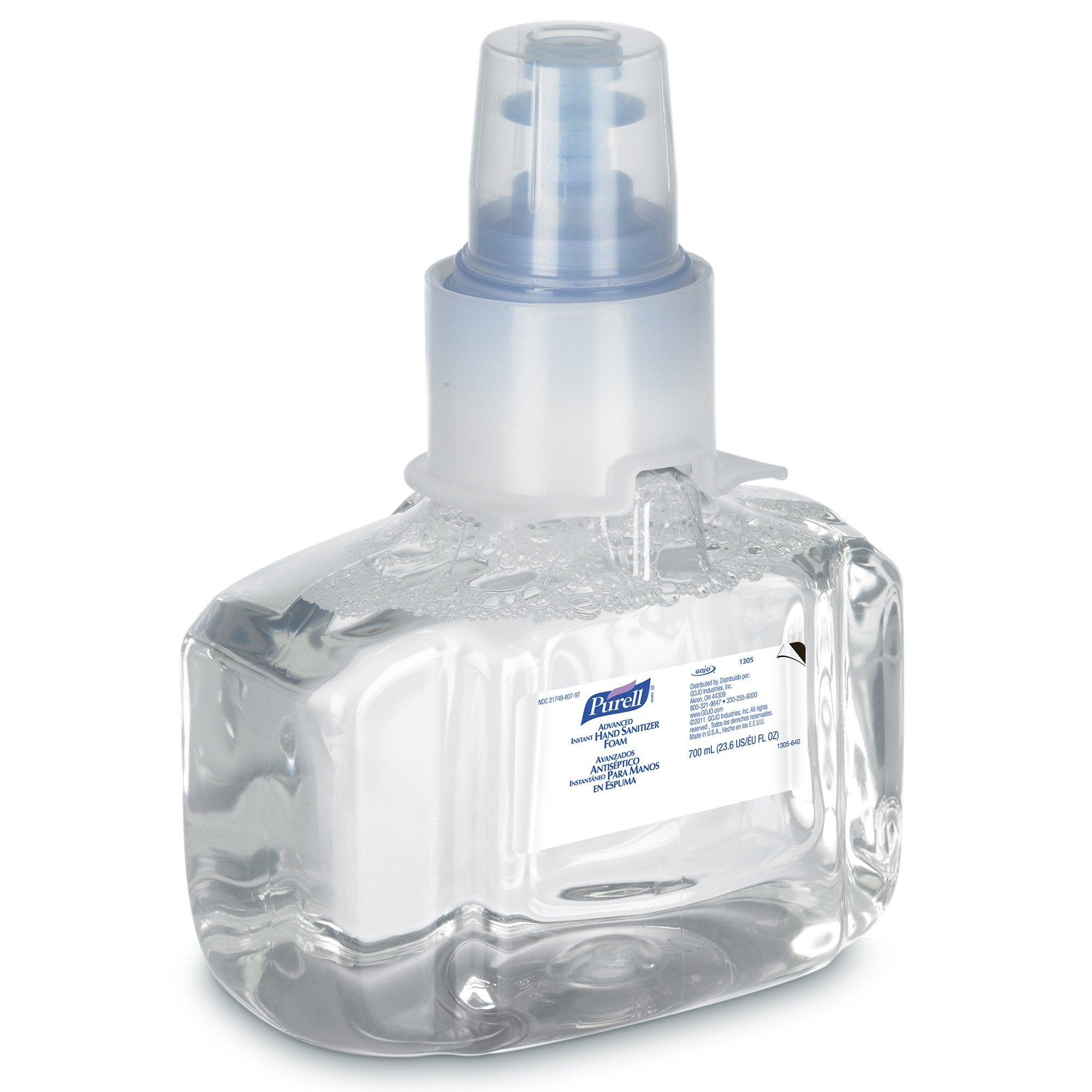 Purell Advanced Hand Sanitizer Foam, 70% Ethyl Alcohol, 700 mL Refill Bottle-Hand Sanitizer Purell Advanced 700 mL Ethyl Alcohol Foaming Dispenser Refill Bottle