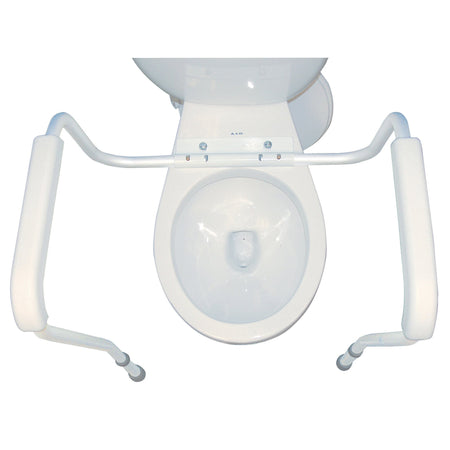 drive Assembled Toilet Safety Frame-Toilet Safety Rail drive White / Gray Aluminum