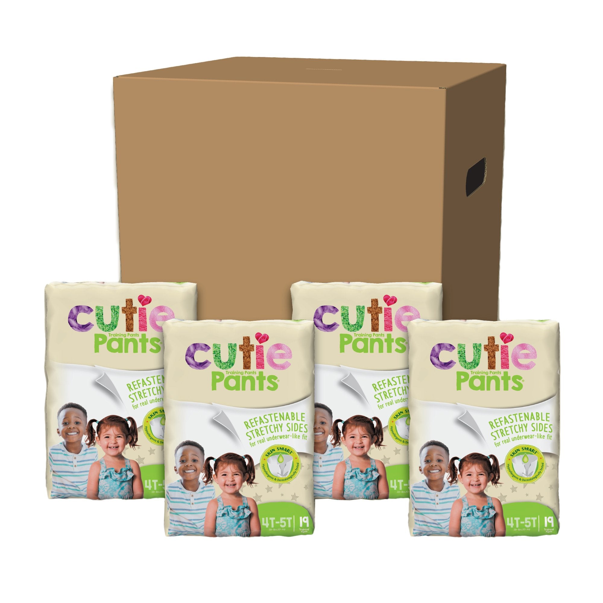 Cutie Pants® Unisex Toddler, Heavy Absorbency, 35+ lbs, 4T – 5T - Incontinence>Pediatric Diapers and Training Pants - Firs...