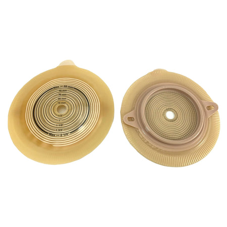 Assura Colostomy Barrier With 3/8-2 1/4 Inch Stoma Opening-"Ostomy Barrier Assura2 Trim to Fit, Extended Wear Double Layer Adhesive 60 mm Flange Blue Code System 3/8-2-1/4 Inch Opening"