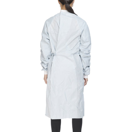 Aero Chrome Surgical Gown with Towel, Medium-Surgical Gown with Towel Aero Chrome Medium Silver Sterile AAMI Level 4 Disposable