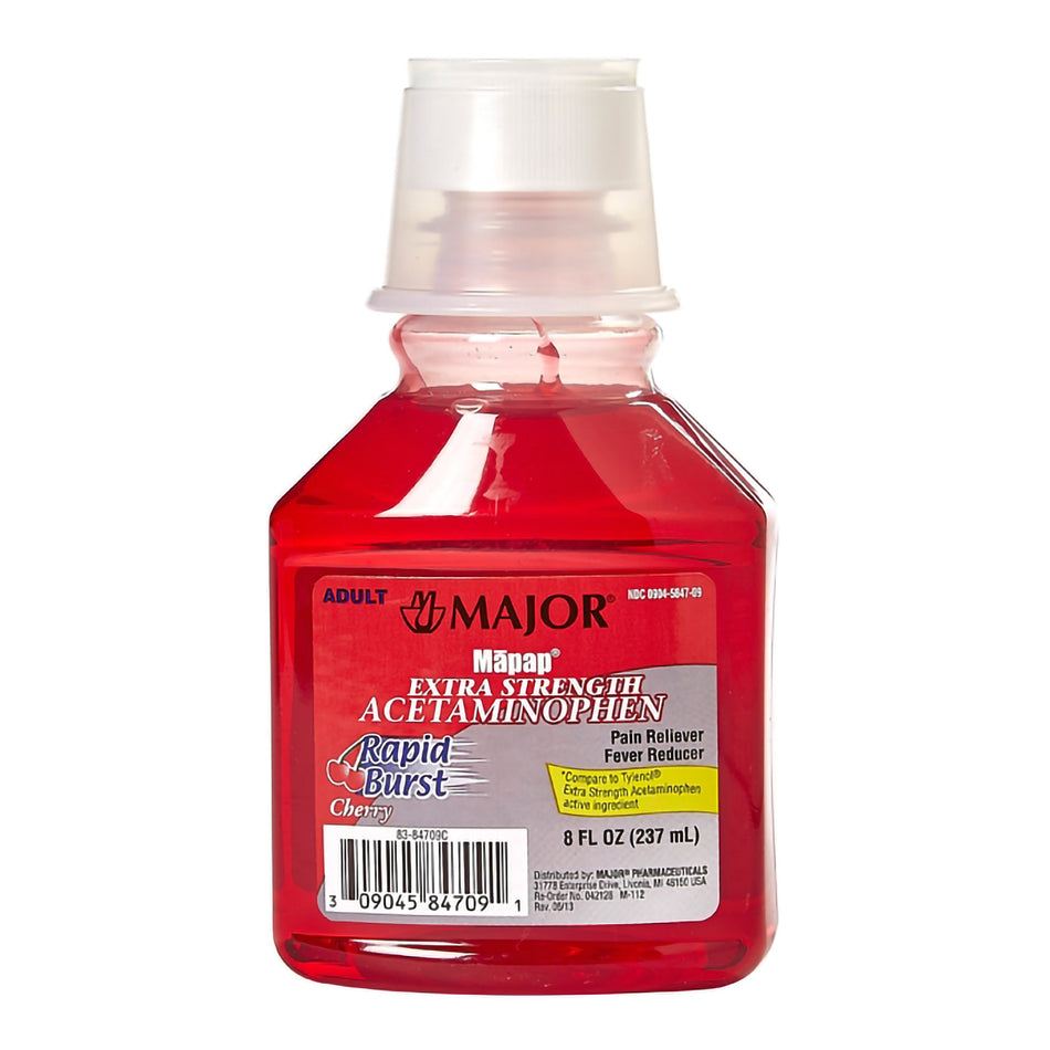 Major Extra Strength Liquid Acetaminophen, Extra Strength-Pain Relief Major Extra Strength 500 mg / 15 mL Strength Acetaminophen Liquid 8 oz.