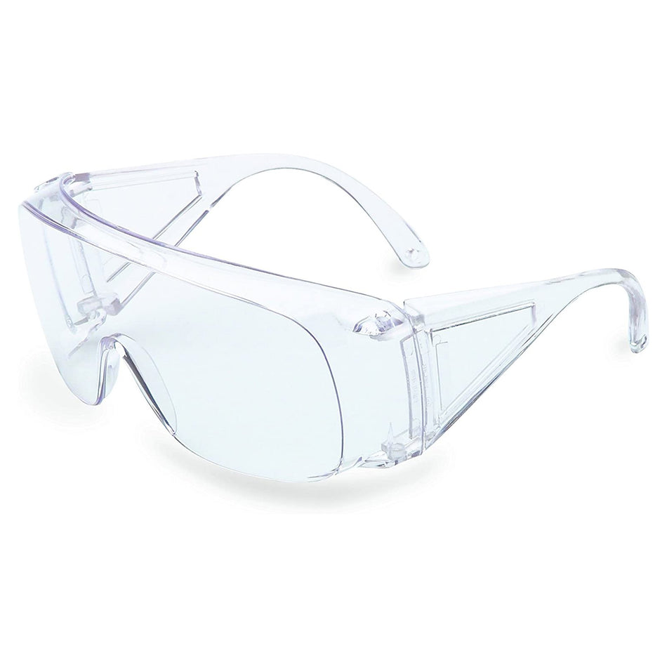 Uvex Ultraspec Safety Glasses-Safety Glasses Uvex Ultra-spec 1000 Wraparound Uncoated Clear Tint Polycarbonate Lens Clear Frame Over Ear One Size Fits Most