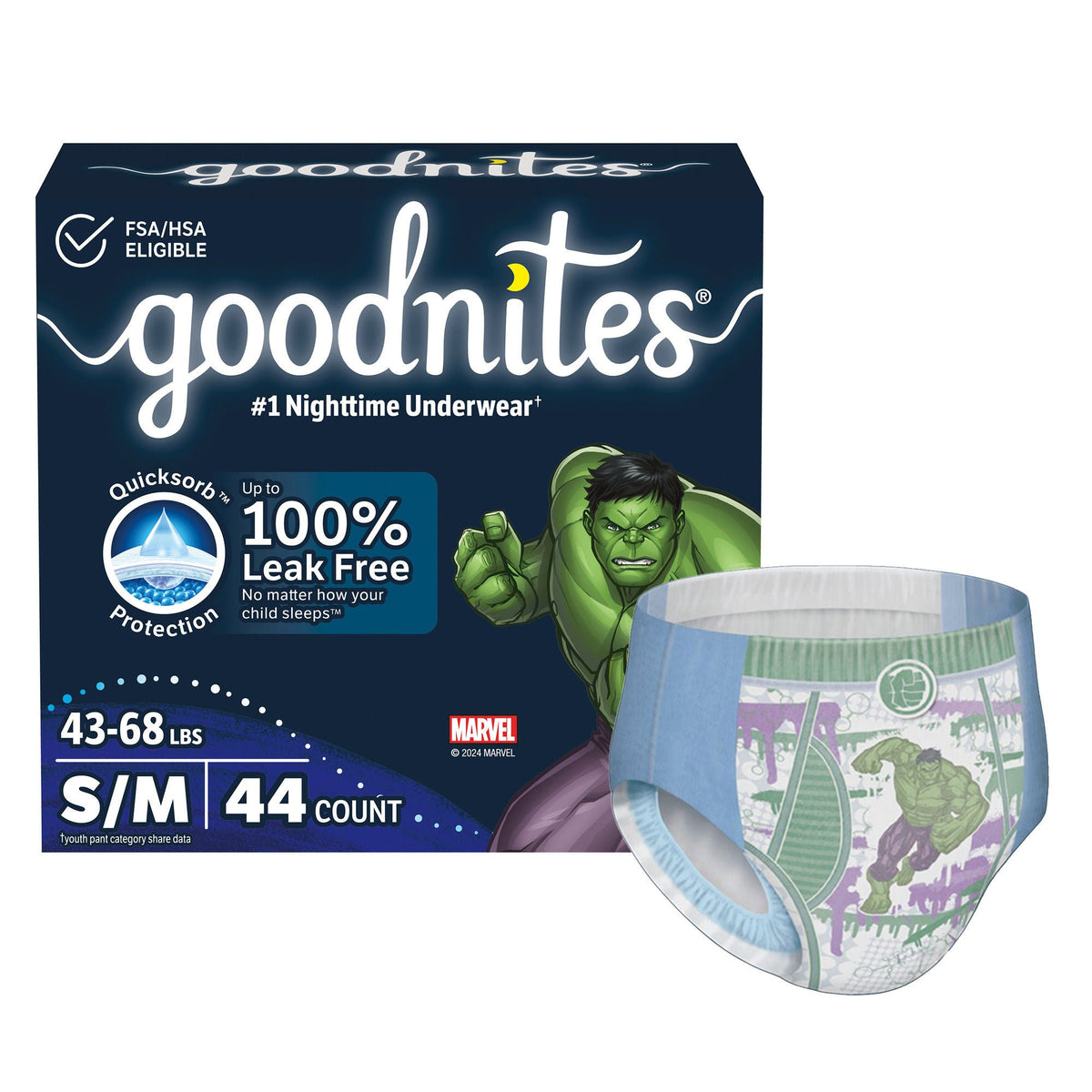 GoodNites® Absorbent Underwear for Boys, Small / Medium - Incontinence>Pediatric Diapers and Training Pants - Kimberly Clark