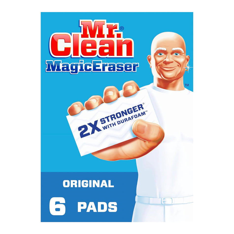 Mr. Clean Multi-Surface Magic Eraser-Cleaning Pad Mr. Clean Magic Eraser Original White NonSterile Melamine Foam 1 X 2-3/10 X 4-3/5 Inch Reusable