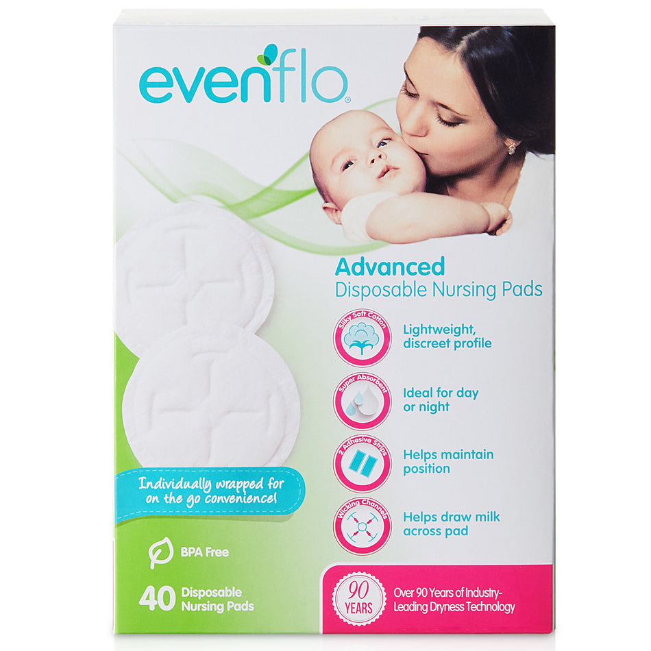 Evenflo� Advanced Nursing Pad-Nursing Pad Evenflo Advanced One Size Fits Most Soft Breathable Material Disposable