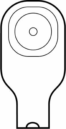 Premier Flextend One-Piece Drainable Beige Colostomy Pouch, 9 Inch Length, 1-Inch Stoma-"Colostomy Pouch Premier Flextend One-Piece System 9 Inch Length Flat, Pre-Cut 1 Inch Stoma Drainable"