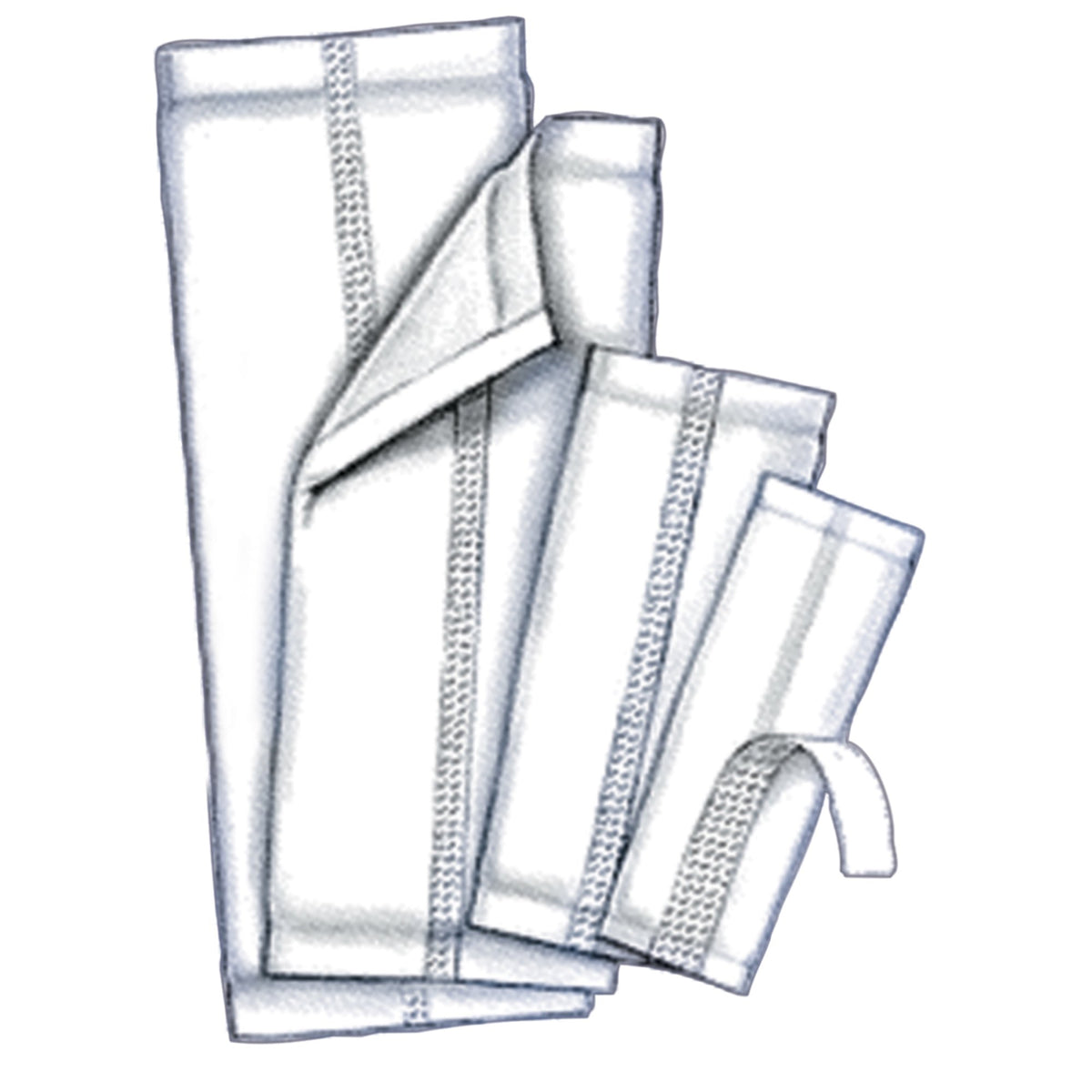 Handi-Care Light Incontinence Liner, 6 x 17 Inch-Incontinence Liner Wings 6-1/2 X 17 Inch Moderate Absorbency Polymer Core One Size Fits Most