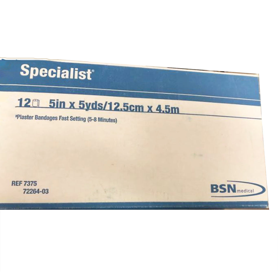 Specialist Plaster Bandage, Blue, 5 Inch x 5 Yard-Plaster Bandage Specialist 5 Inch X 15 Foot Plaster of Paris Blue