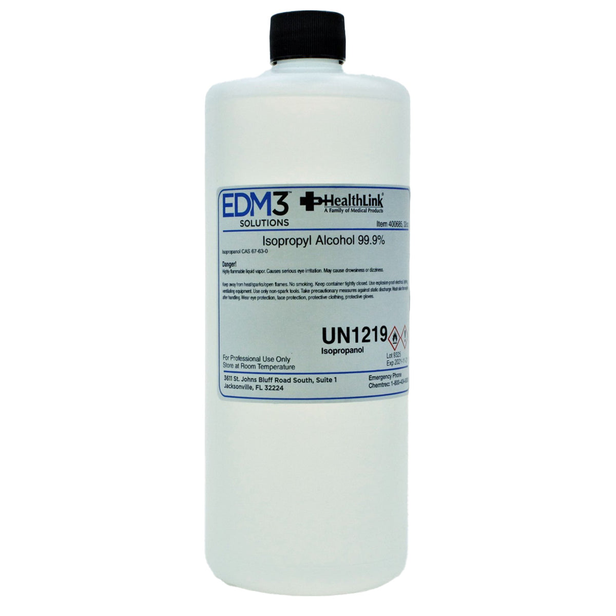 Histology Reagent Isopropanol 99% 32 oz. - Clinical Laboratory>Chemicals and Solutions - EDM 3 LLC