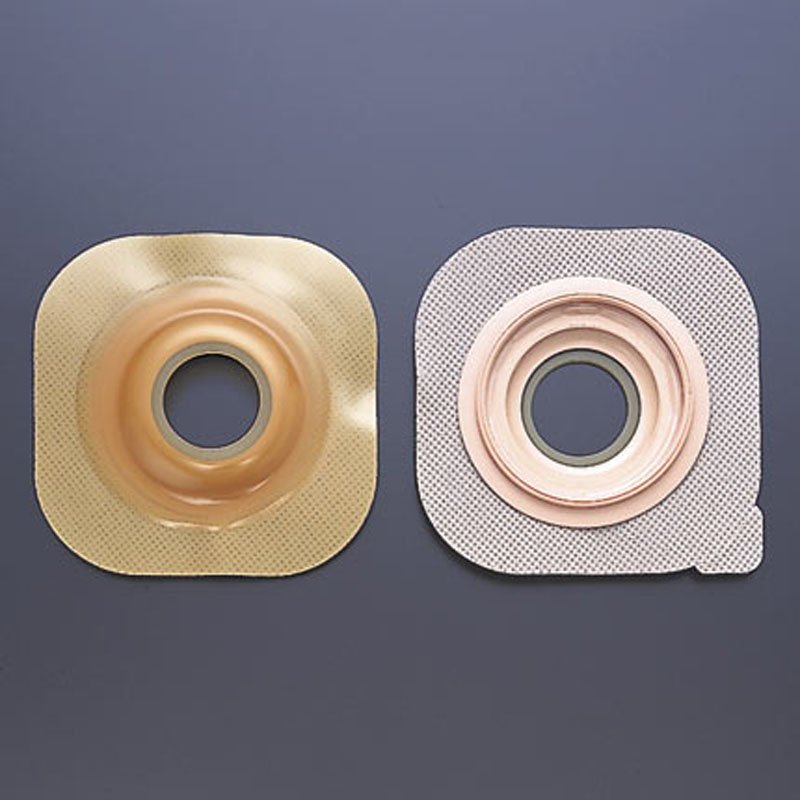 New Image FlexWear Skin Barrier With 7/8-inch Stoma Opening-"Ostomy Barrier New Image FlexWear Precut, Standard Wear Without Tape 44 mm Flange Green Code System 7/8 Inch Opening"