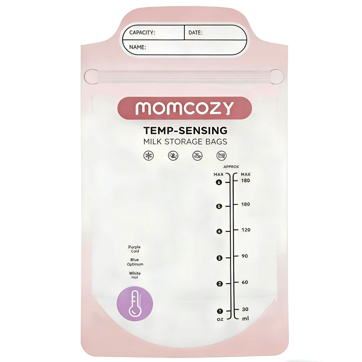 Momcozy Breast Milk Storage Bag, 6-ounce capacity - Nutritionals and Feeding Supplies>Feeding Supplies>Infant Nursing>Feed...