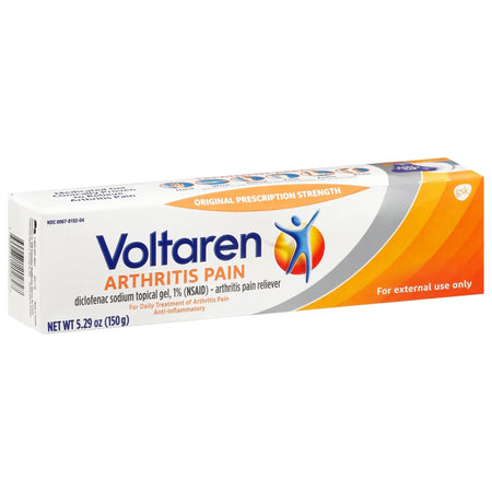 Voltaren Arthritis Pain Topical Gel, 5.29 ounce tube-Topical Pain Relief 1% Strength Diclofenac Sodium Topical Gel 150 Gram