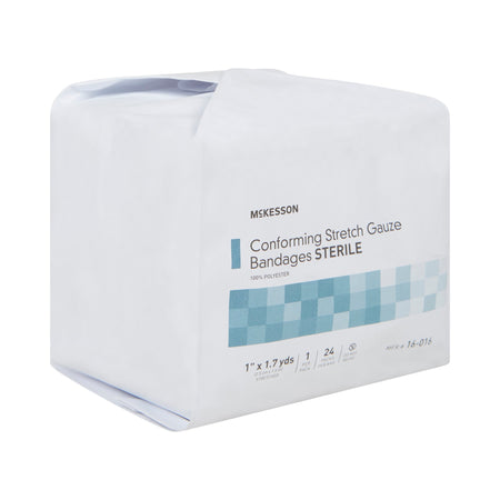 McKesson Sterile Conforming Bandage, 1 Inch x 1-7/10 Yard-Conforming Bandage McKesson 1 Inch X 1-7/10 Yard Sterile 1 per Pack