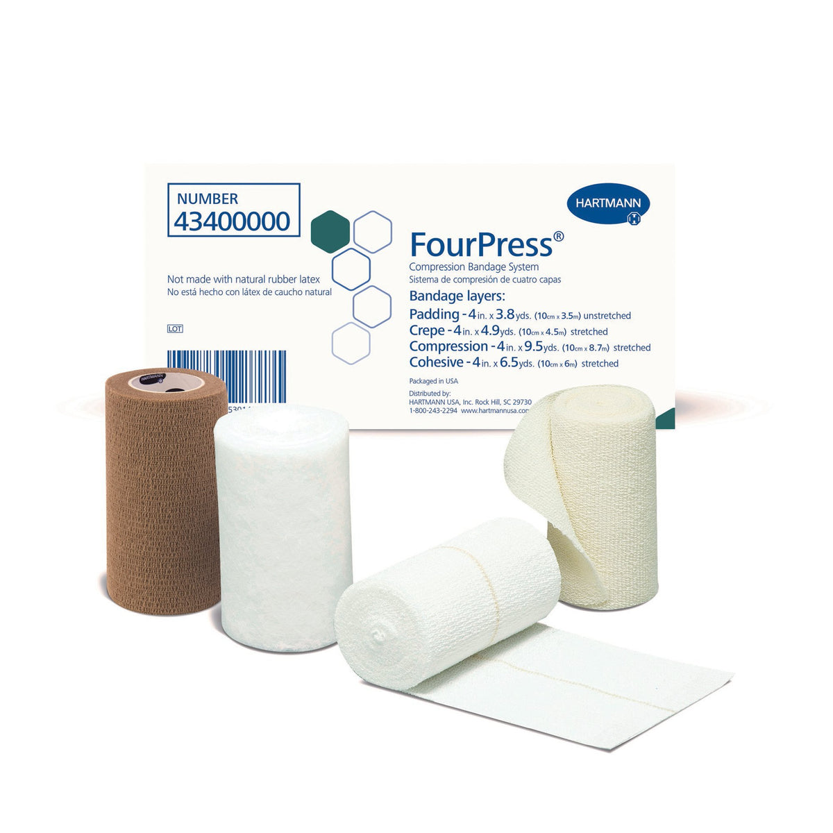 FourPress® Four-Layer Compression Bandage System - Wound Care>General Wound Care>Compression Bandages - Hartmann