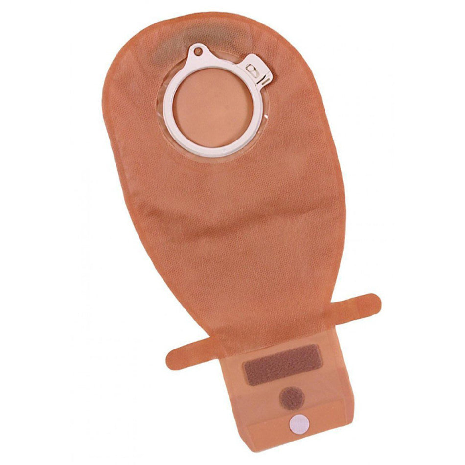 Assura EasiClose Two-Piece Drainable Beige Colostomy Pouch, 10 Inch Length, 1-3/8 Inch Flange-"Ostomy Pouch Assura EasiClose Two-Piece System 10-1/4 Inch Length, Midi Drainable"