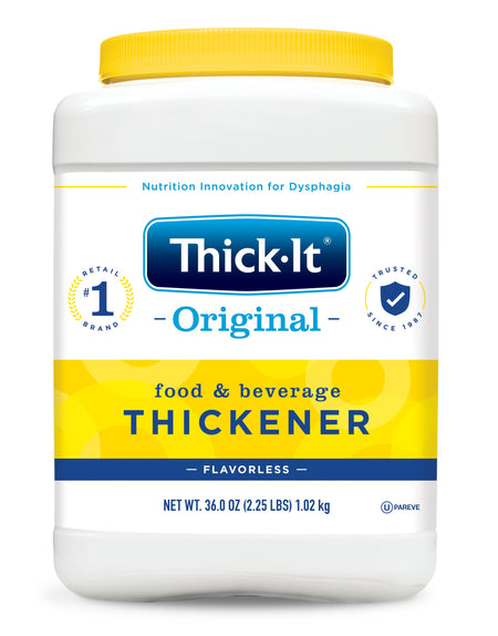Thick-It Original Ready to Use Food & Beverage Thickener, 36-ounce canister-Food and Beverage Thickener Thick-It Original 36 oz. Canister Unflavored Powder IDDSI Level 0 Thin