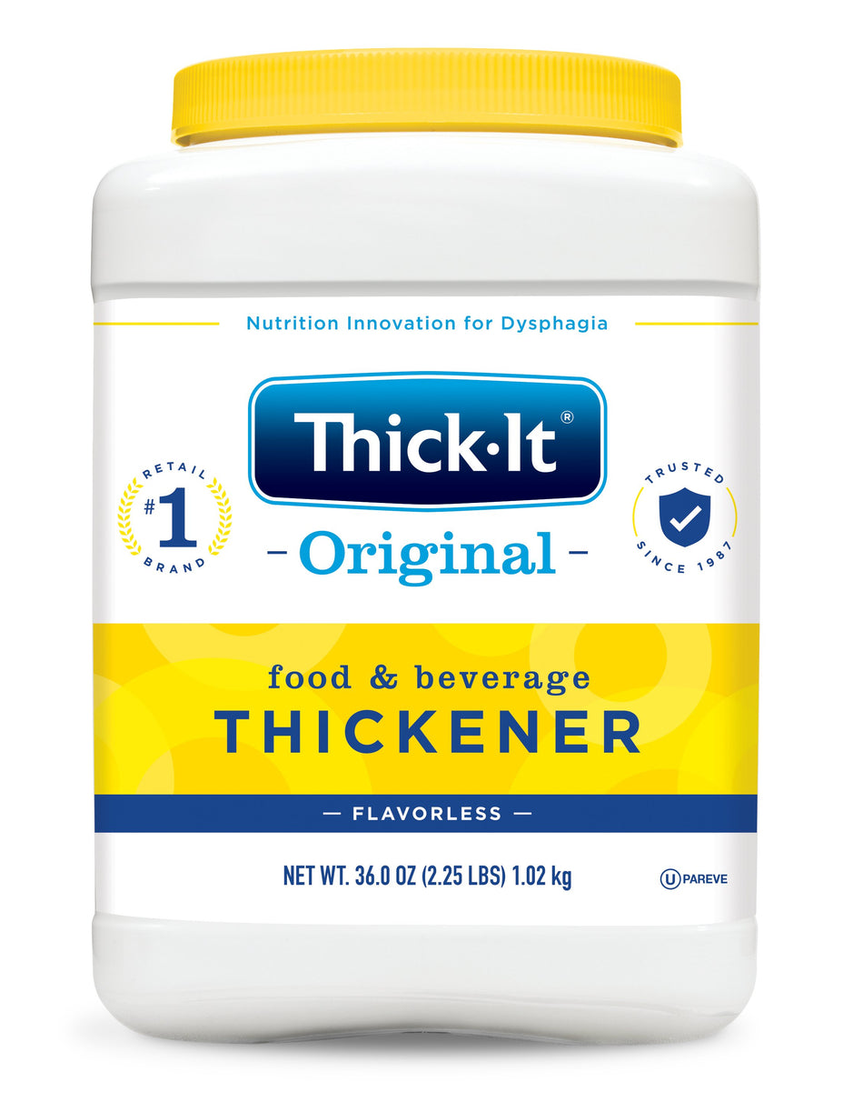 Thick-It Original Ready to Use Food & Beverage Thickener, 36-ounce canister-Food and Beverage Thickener Thick-It Original 36 oz. Canister Unflavored Powder IDDSI Level 0 Thin
