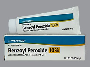 Perrigo® 10% Benzoyl Peroxide Acne Treatment Gel, 2.1-ounce Tube - Personal Hygiene>Skin Care>Astringents and Acne Medicat...
