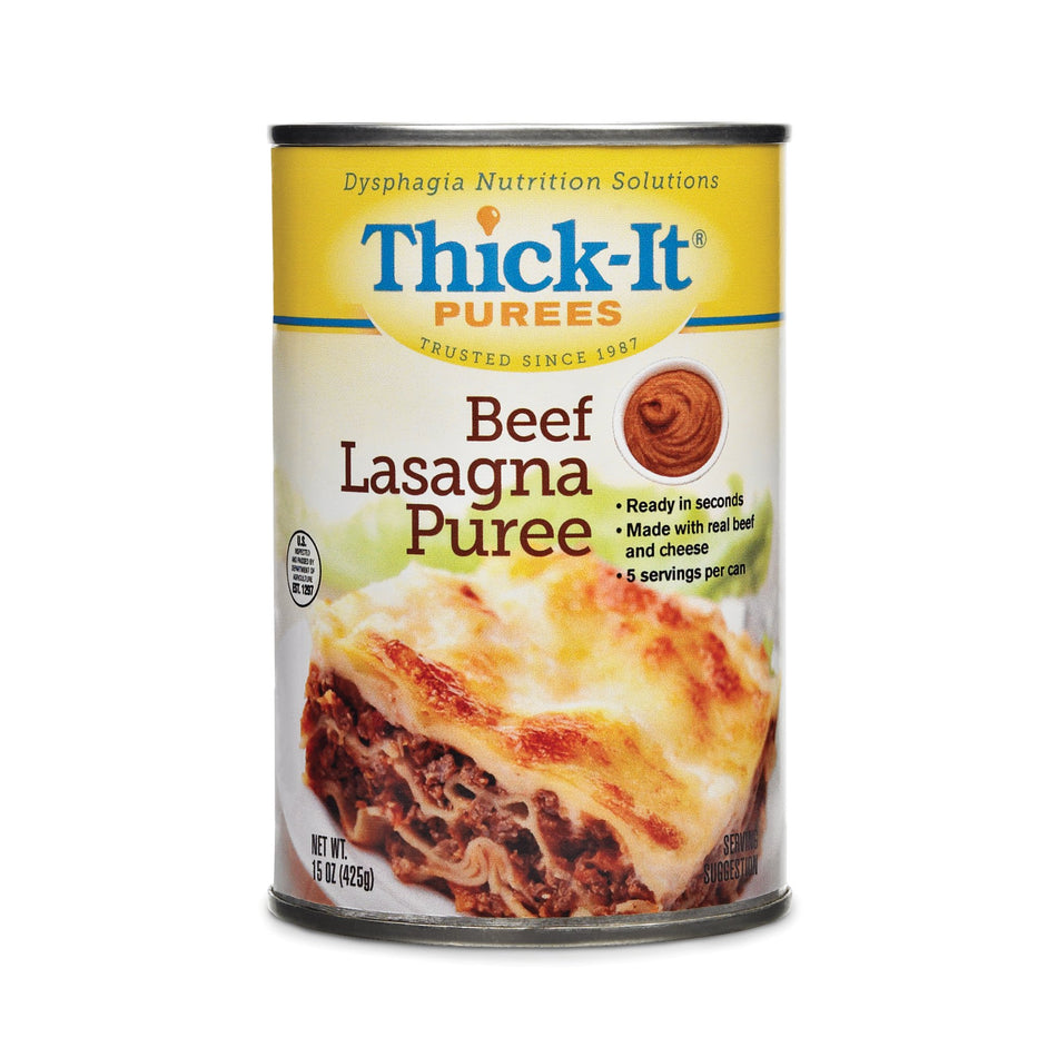 Thick-It Pure Beef Lasagna Pure Thickened Food, 15-ounce Can-Thickened Food Thick-It 15 oz. Can Beef Lasagna Flavor Puree IDDSI Level 4 Extremely Thick/Pureed