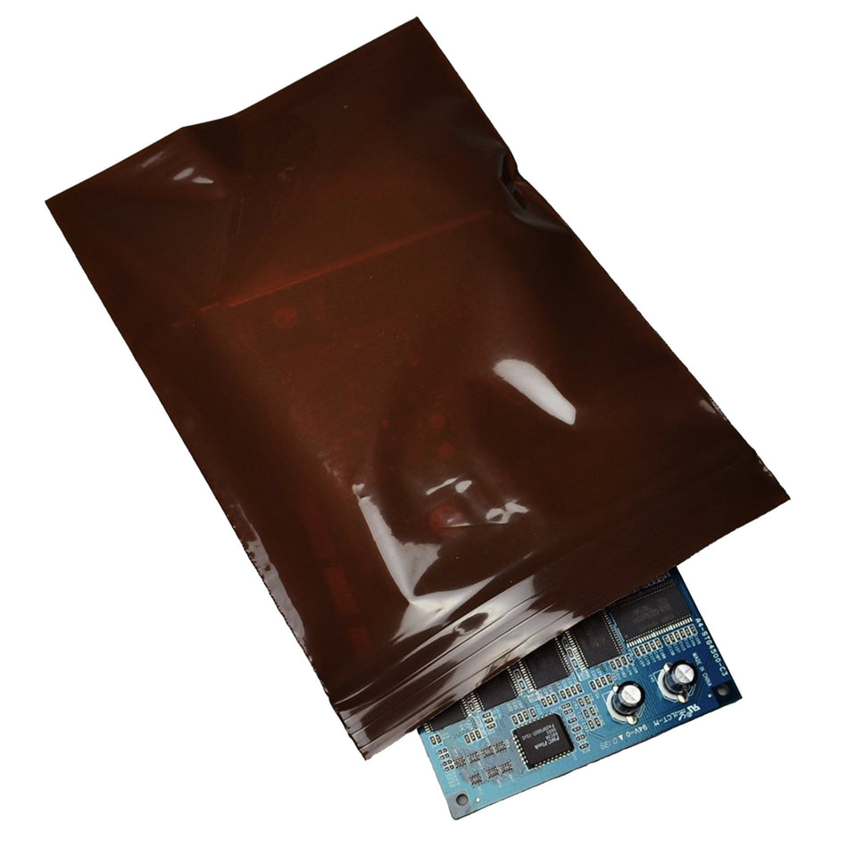 LK Plastics Amber Zipper Reclosable Bag, 3 Mil, 8 x 14 in.-Pharmacy Bag Elkay Plastics 8 X 14 Inch Amber Zip Closure