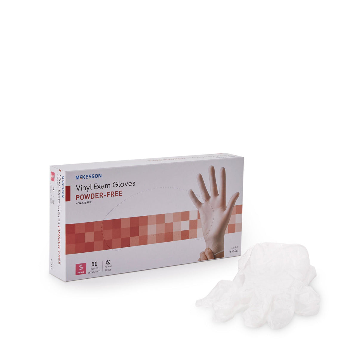 McKesson Confiderm® Vinyl Exam Glove, Small, Clear - Gloves>Exam Gloves - McKesson Brand