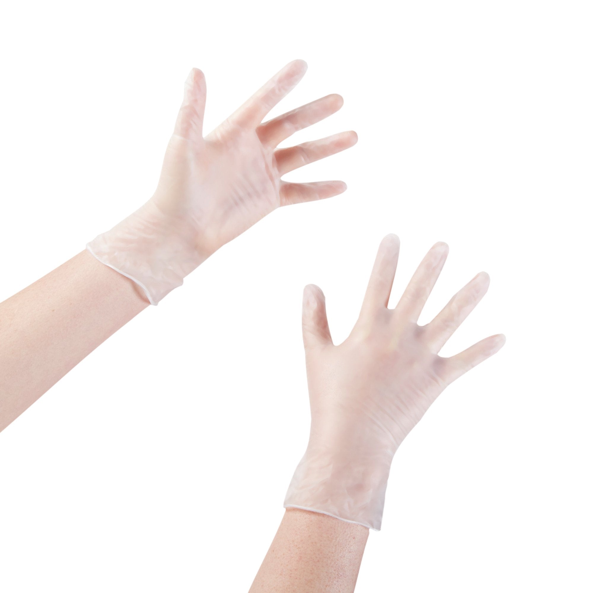 McKesson Vinyl Exam Glove, Small, Clear-Exam Glove McKesson Small NonSterile Vinyl Standard Cuff Length Smooth Clear Not Rated