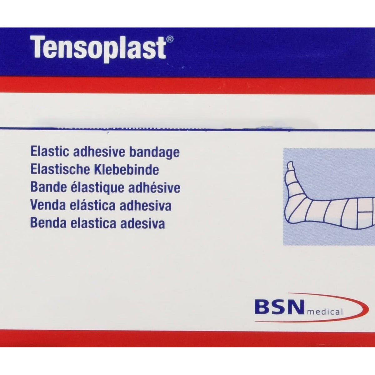 Tensoplast No Closure Elastic Adhesive Bandage, 1 Inch x 5 Yard-Elastic Adhesive Bandage Tensoplast 1 Inch X 5 Yard No Closure Tan NonSterile Medium Compression