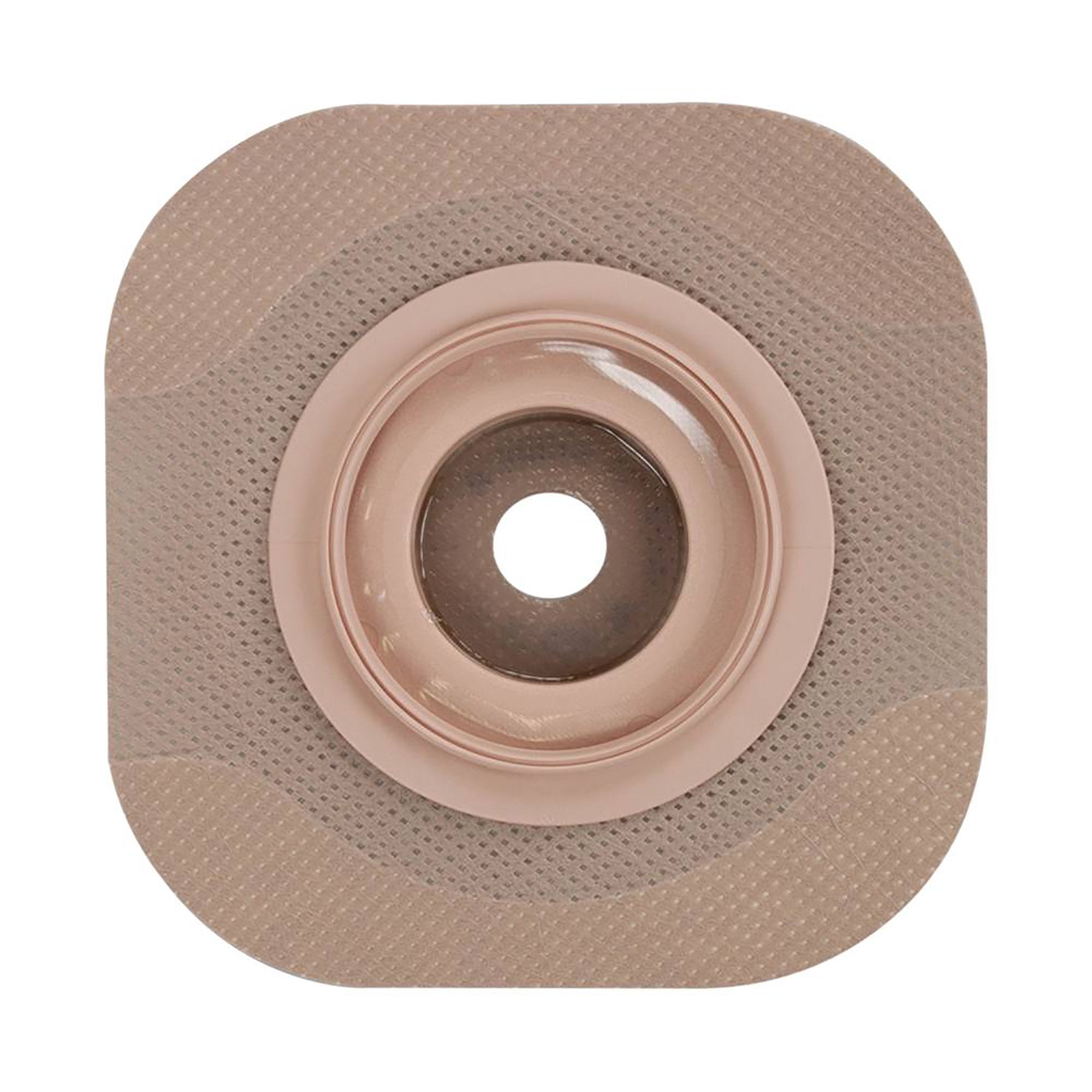 New Image Flat CeraPlus Skin Barrier, Extended Wear, Beige, 1.75" Flange, 1.25" Opening-"Ostomy Barrier New Image CeraPlus Trim to Fit, Extended Wear Adhesive Tape Borders 44 mm Flange Green Code System Up to 1-1/4 Inch Opening"
