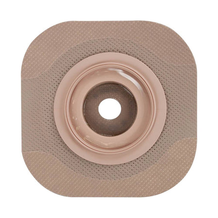 New Image Flat CeraPlus Skin Barrier, Extended Wear, Beige, 1.75" Flange, 1.25" Opening-"Ostomy Barrier New Image CeraPlus Trim to Fit, Extended Wear Adhesive Tape Borders 44 mm Flange Green Code System Up to 1-1/4 Inch Opening"