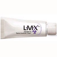LMX 4 Topical Anesthetic Cream, 0.17-ounce tube-Topical Pain Relief LMX 4 4% Strength Lidocaine Cream 0.17 oz.