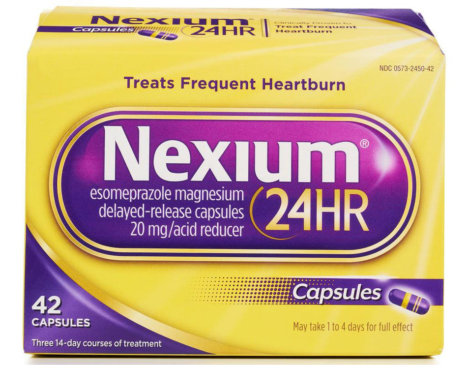 Nexium 24HR Capsules Clear Minis-Antacid Nexium 24 HR 20 mg Capsule 42 Capsules